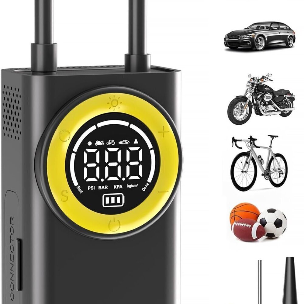 Tire Inflator Air Compressor 150PSI Portable Air Pump for Car Bike Motorcycle